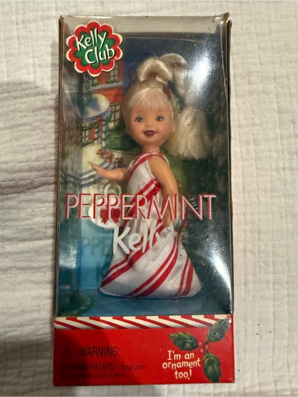 Barbie Kelly Club Peppermint Kelly Mattel Christmas New NRFB Red White Dress